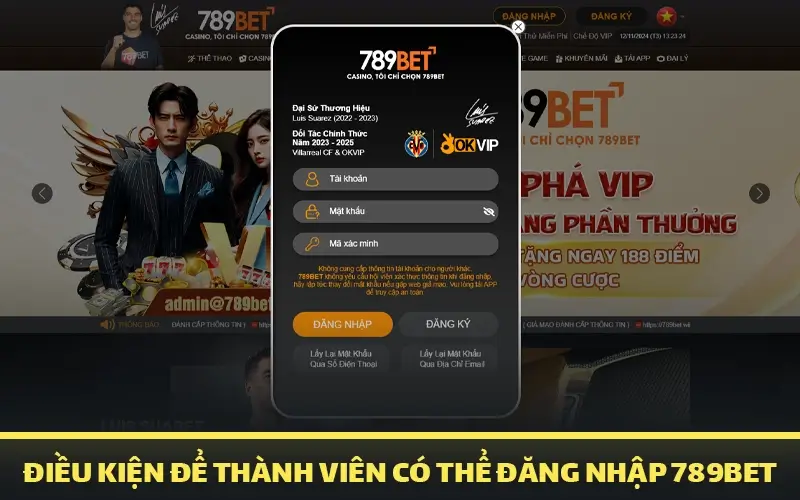 Các bước đăng nhập 789bet