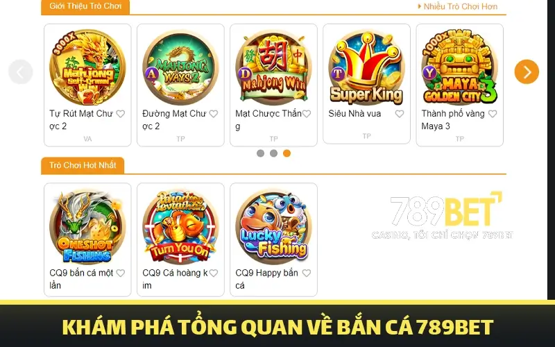 Khám phá tổng quan về trò chơi bắn cá 789bet