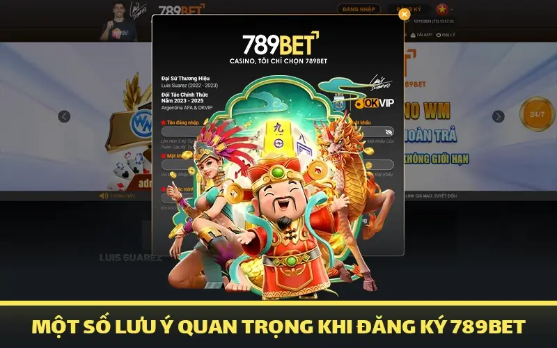 một số lưu ý quan trọng khi đăng ký 789bet