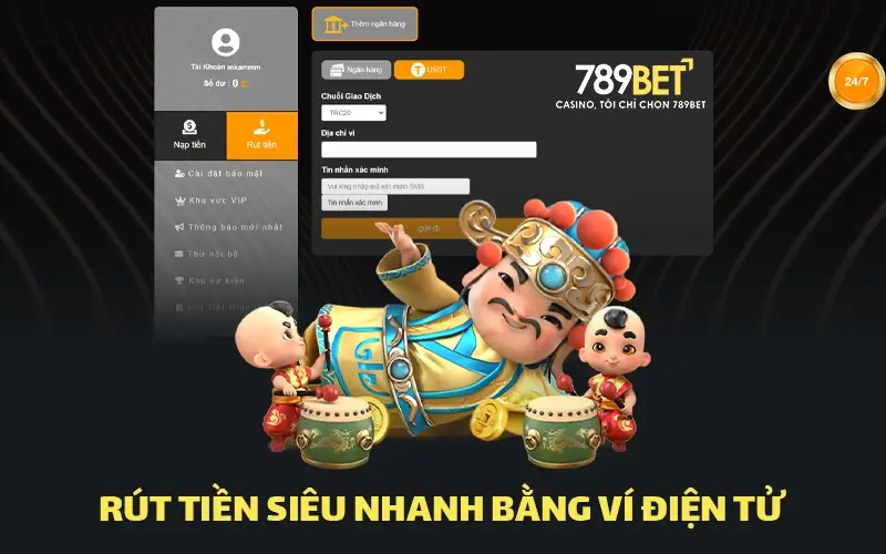 Rút tiền 789bet siêu nhanh